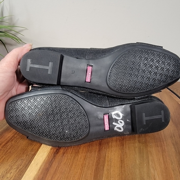 Isaac Mizrahi Linen Bow Front Square Toe Flats Size 6.5 - Picture 15 of 17